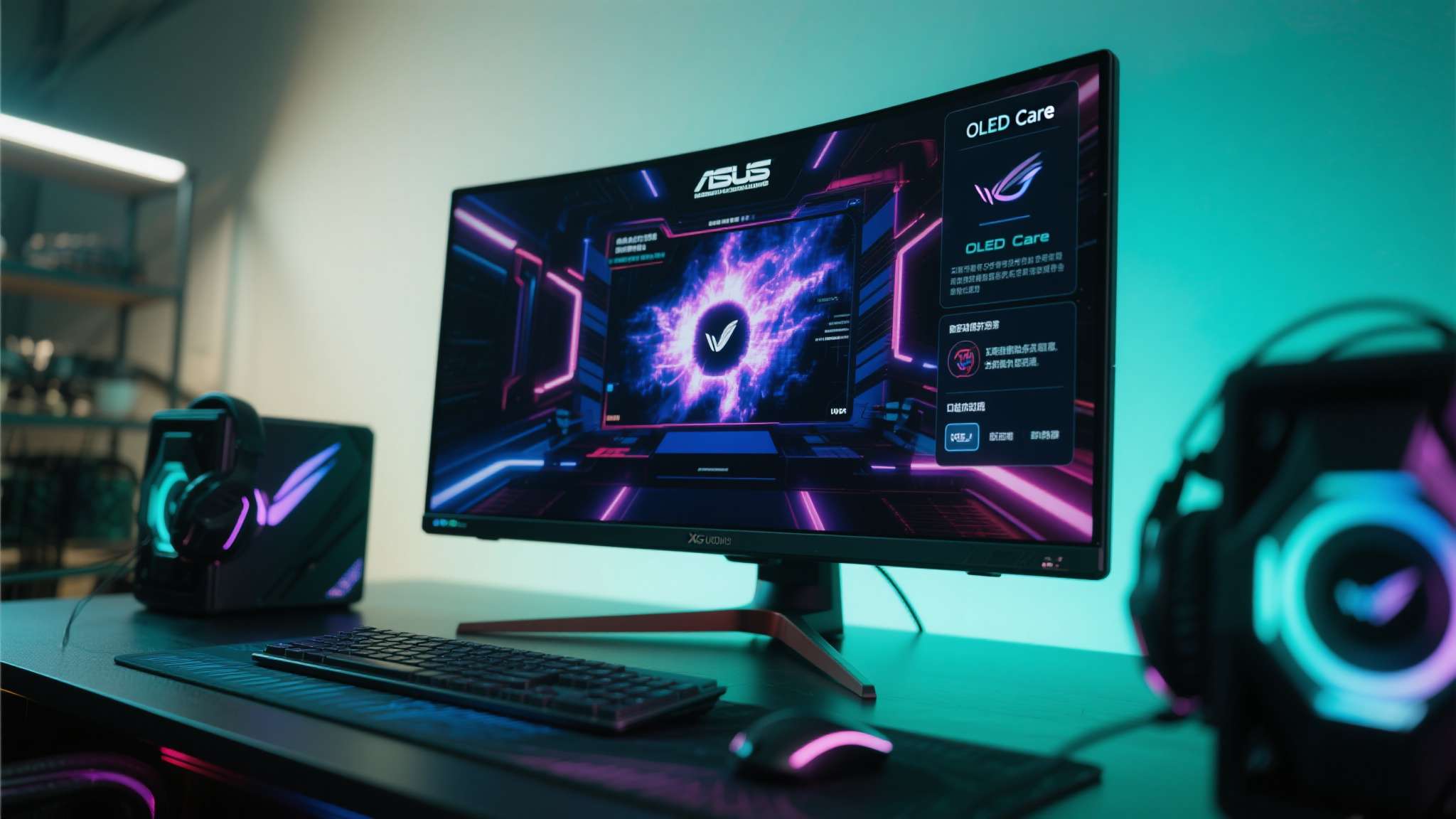 华硕2025年OLED显示器市场份额领先,ROG XG32UQDMS电竞新品开启预约! 值得关注的是,XG32UQDMS内置了华硕自研的OLED Care护屏技术,通过